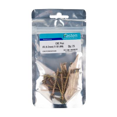 IFASTEN CBC POZI NO8 4.2MMX50MM 25 PP
