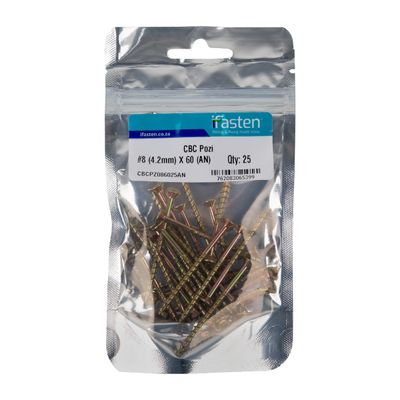 IFASTEN CBC POZI NO8 4.2MMX60MM 25 PP