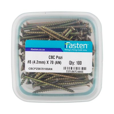 IFASTEN Cbc Pozi No8 4.2mmx70mm 100 Pt