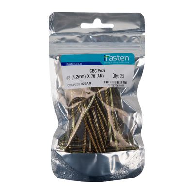 IFASTEN CBC POZI NO8 4.2MMX70MM 25 PP