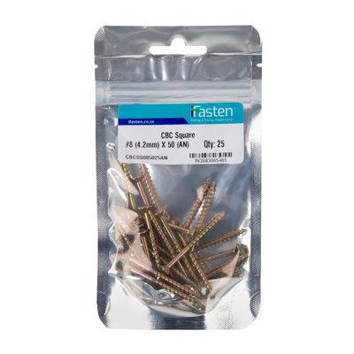 IFASTEN CBC SQUARE NO8 4.2MMX50MM 25 PP