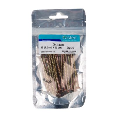 IFASTEN CBC SQUARE NO8 4.2MMX70MM 25 PP