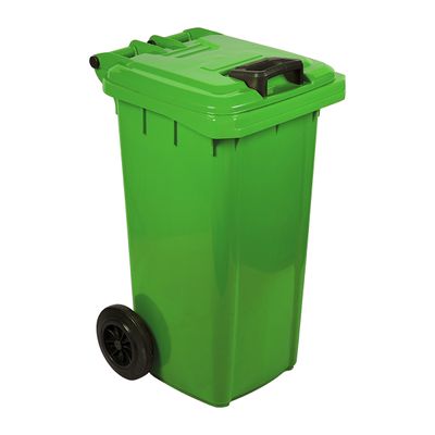 REFUSE WHEELY BIN NON SABS VIRGIN GREEN 80L