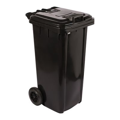 REFUSE WHEELY BIN NON SABS RECYCLED BLACK 120L
