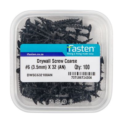 IFASTEN Drywall Screw Coarse No6 3.5mmx32mm 100 Pt