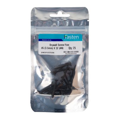 IFASTEN DRYWALL SCREW FINE NO6 3.5MMX32MM 25 PP