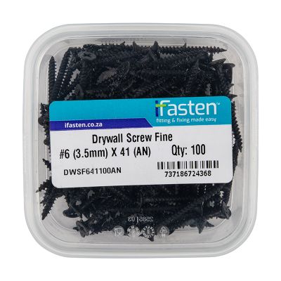 IFASTEN Drywall Screw Fine No6 3.5mmx41mm 100 Pt