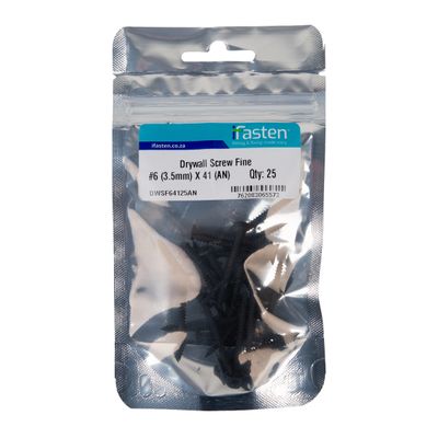 IFASTEN DRYWALL SCREW FINE NO6 3.5MMX41MM 25 PP