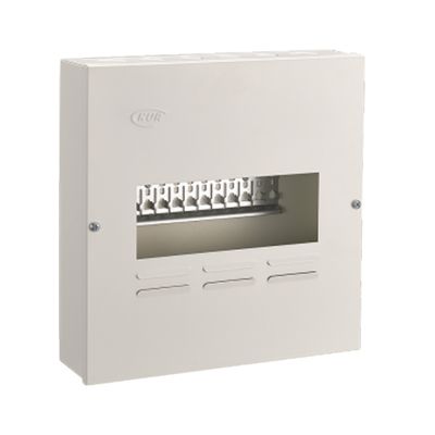 DISTRIBUTION BOARD MINI RAIL 8W SURFACE METAL