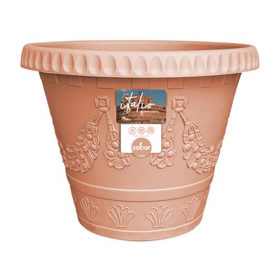 SEBOR ITALO ROMA POT ST 35CM COTTA