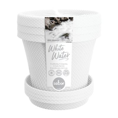 SEBOR SUPER POT & SCR ST 30CM X 3 WHITE WATER