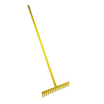 Kaufmann Garden Steel Rake 16t Yellow