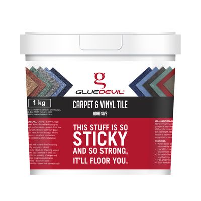 GLUEDEVIL CARPET AND VINYL TILE ADHESIVE 1KG