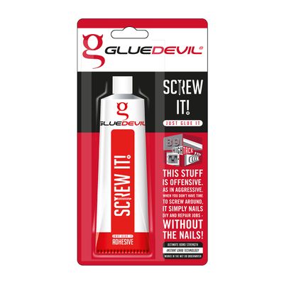 GLUEDEVIL SCREW IT! JUST GLUE IT B/P WHITE 90ML