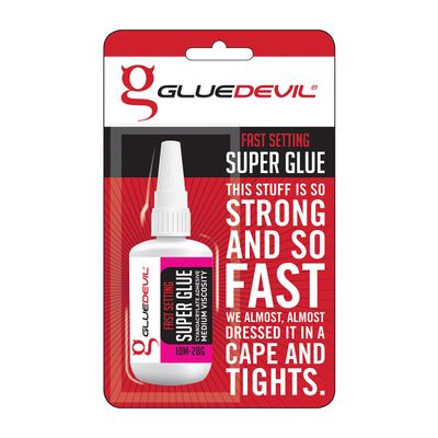 GLUEDEVIL SUPER GLUE B/P (PINK LABEL) 10M 20GRM