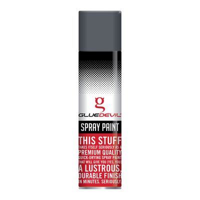 GLUEDEVIL SPRAY PAINT 300ML MACHINERY GREY