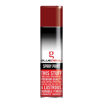 GLUEDEVIL SPRAY PAINT 300ML MAROON
