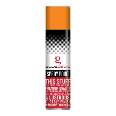 GLUEDEVIL SPRAY PAINT 300ML FLUORESCENT ORANGE