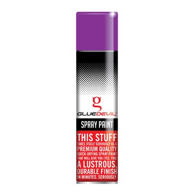 GLUEDEVIL SPRAY PAINT 300ML FLUORESCENT VIOLET