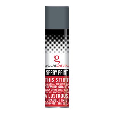 GLUEDEVIL SPRAY PAINT 300ML HAMMER GREY