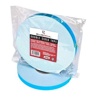 GLUEDEVIL D/SIDED PE FOAM TAPE WHT 1.5MMX24MMX20M