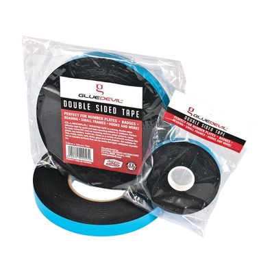 GLUEDEVIL D/SIDED PE FOAM TAPE BLK 0.8MMX12MMX5M