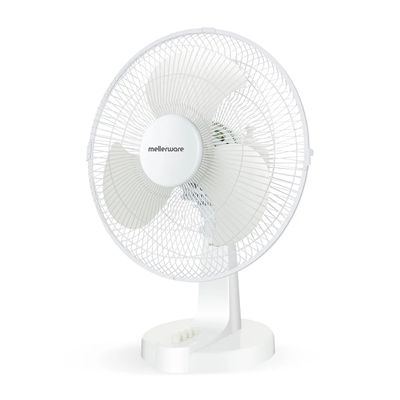 MELLERWARE FAN DESKTOP PLASTIC 35W 30CM WHITE