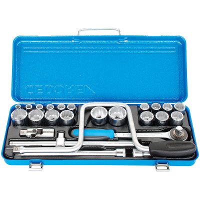 GEDORE BLUE SOCKET SET 27PCE C19TMZ METRIC