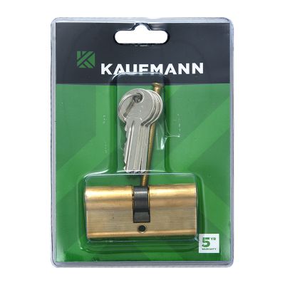 Kaufmann Cylinder Euro Only 65mm Solid Brass