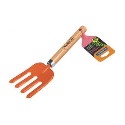 TRAMONTINA Orange 4 Tooth H& Garden Fork W/h&l