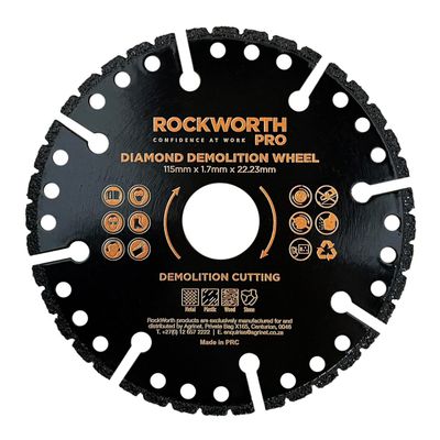 ROCKWORTH Pro Diamond Demolition Wheel 115mm