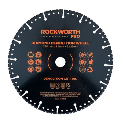 ROCKWORTH Pro Diamond Demolition Wheel 230mm