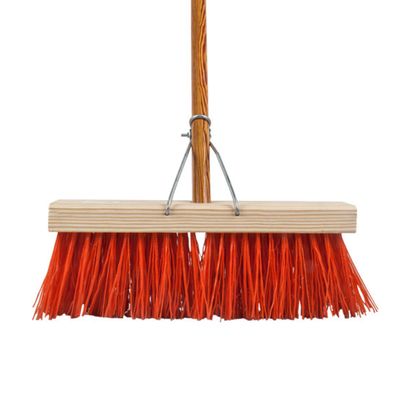 APOLLO BROOM POLY BASS BRISTLE HARD HD 15IN 375MM