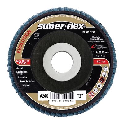 SUPERFLEX FLAP DISC EVOLUTION 115MM AZ40 B