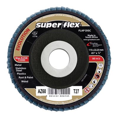 SUPERFLEX FLAP DISC EVOLUTION 115MM AZ60 B
