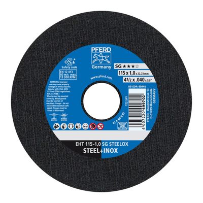 PFERD Cutting Disc Steel Inox 115mm X1.0mm Sg