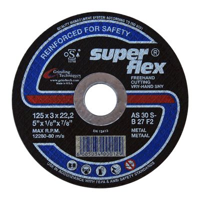 SUPERFLEX Cutting Disc Flat Steel 125x3mm
