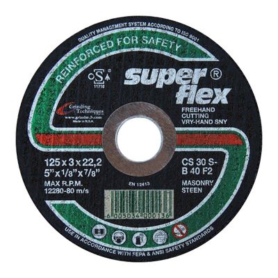 SUPERFLEX Cutting Disc Flat Masonry 125x3mm