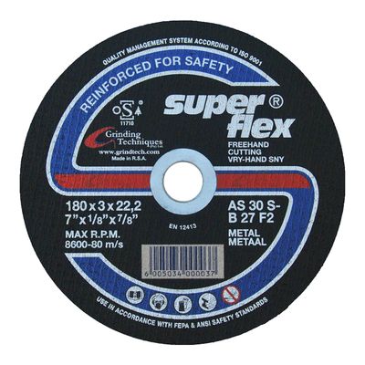 SUPERFLEX Cutting Disc Flat Steel 180x3mm