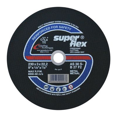 SUPERFLEX CUTTING DISC FLAT STEEL 230X3MM B