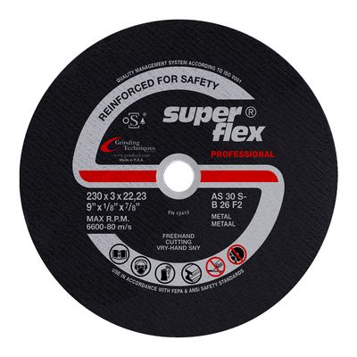 SUPERFLEX Cutting Disc Flat Steel Prof 230x3mm