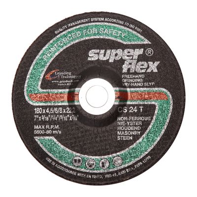 SUPERFLEX GRINDING DISC DOME MASONRY 180X7.2MM