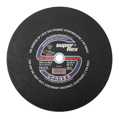 SUPERFLEX CUTTING DISC FLAT STEEL 350X3MM