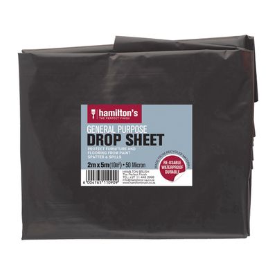 HAMILTONS Plastic Drop Sheet 2mx5m