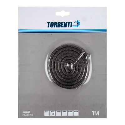 TORRENTI PACKING PUMP GRAPHITE 6MM 1M