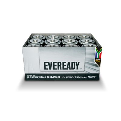EVEREADY BATTERY POWERPLUS SILVER ZINC D TRAY