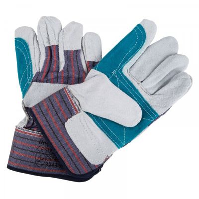 GLOVE COTTON DOUBLE LEATHER PALM