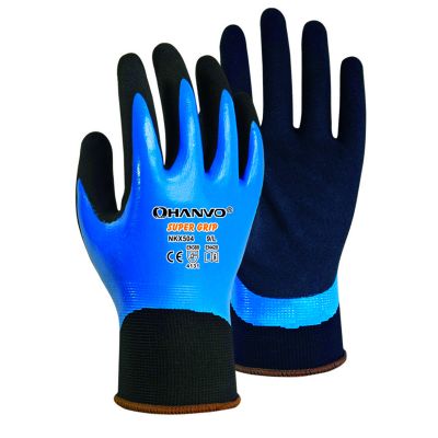 HANVO GLOVE SUPER GRIP DIP OIL NITRILE