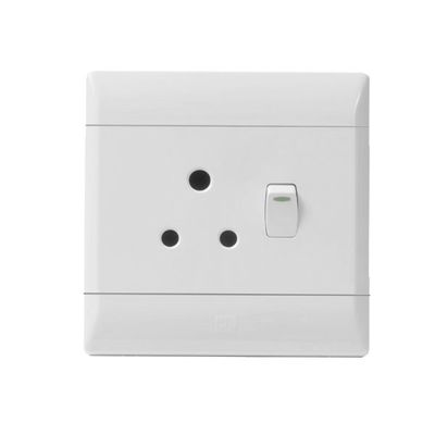 CBI PLUG SWITCH SINGLE 4X4 WHITE