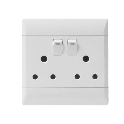 CBI PLUG SWITCH DOUBLE 4X4 WHITE